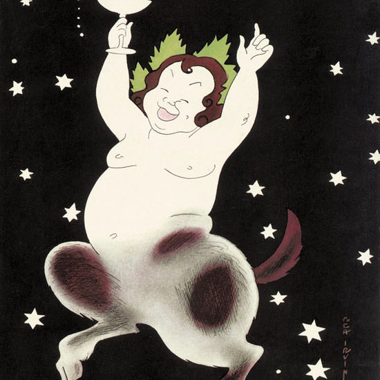 Rea Irvin The New Yorker 1933_12_30 Copyright crop | Best of 1930s Ad and Cover Art