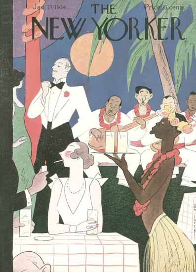 Rea Irvin The New Yorker 1934_01_27 Copyright | The New Yorker Graphic Art Covers 1925-1945