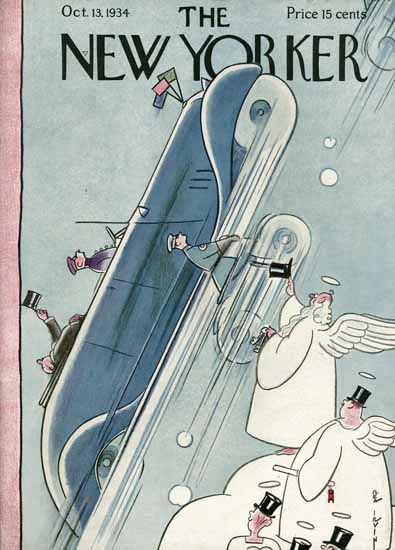 Rea Irvin The New Yorker 1934_10_13 Copyright | New Yorker 1925-45 Rea Irvin The New Yorker 1934_10_13 Copyright | The New Yorker Graphic Art Covers 1925-1945