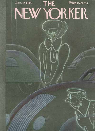 Rea Irvin The New Yorker 1935_01_12 Copyright | The New Yorker Graphic Art Covers 1925-1945