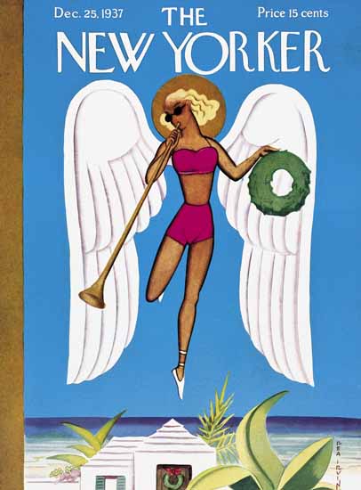 Rea Irvin The New Yorker 1937_12_25 Copyright | New Yorker 1925-45 Rea Irvin The New Yorker 1937_12_25 Copyright | The New Yorker Graphic Art Covers 1925-1945