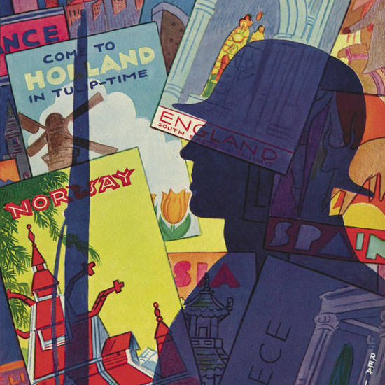 Rea Irvin The New Yorker 1941_08_09 Copyright crop | Best of 1940s Ad and Cover Art