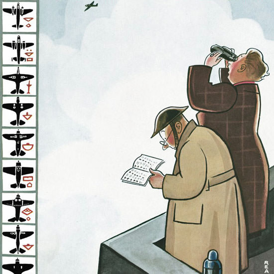 Rea Irvin The New Yorker 1942_06_13 Copyright crop | Best of Vintage Cover Art 1900-1970