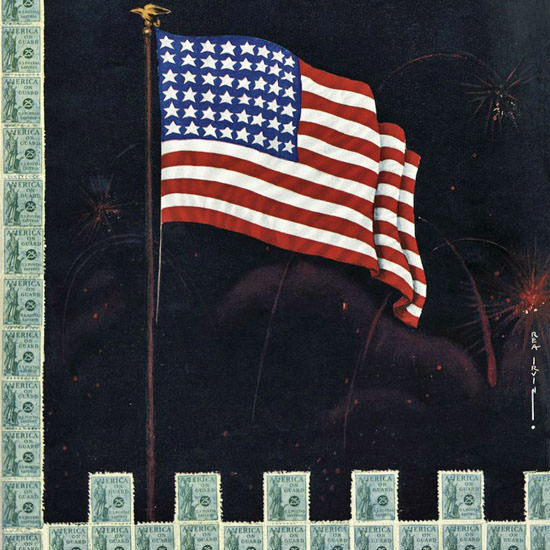 Rea Irvin The New Yorker 1942_07_04 Copyright crop | Best of 1940s Ad and Cover Art