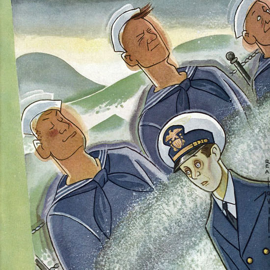 Rea Irvin The New Yorker 1945_05_05 Copyright crop | Best of 1940s Ad and Cover Art