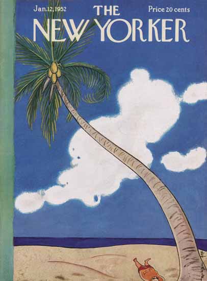 Rea Irvin The New Yorker 1952_01_12 Copyright | The New Yorker Graphic Art Covers 1946-1970