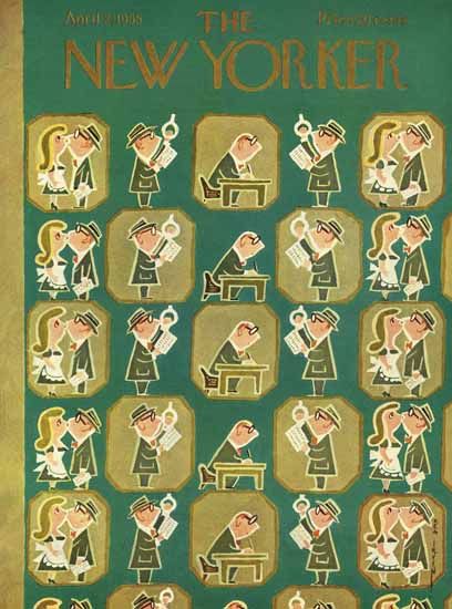 Rea Irvin The New Yorker 1955_04_02 Copyright | The New Yorker Graphic Art Covers 1946-1970