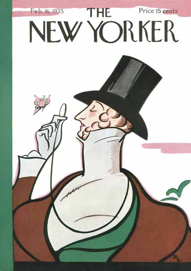 Rea Irvin The New Yorker Magazine Cover 1935_02_16 Copyright | The New Yorker Graphic Art Covers 1925-1945