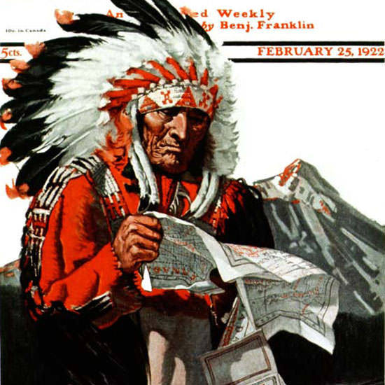 Remington Schuyler Saturday Evening Post 1922_02_25 Copyright crop | Best of 1920s Ad and Cover Art