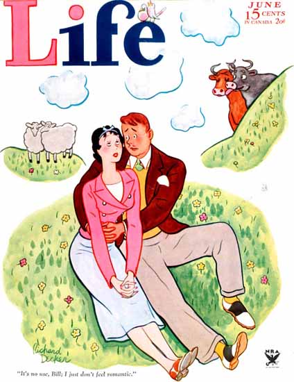 Richard Decker Life Humor Magazine 1934-06 Copyright | LIFE 1891-1936 Richard Decker Life Humor Magazine 1934-06 Copyright | Life Magazine Graphic Art Covers 1891-1936