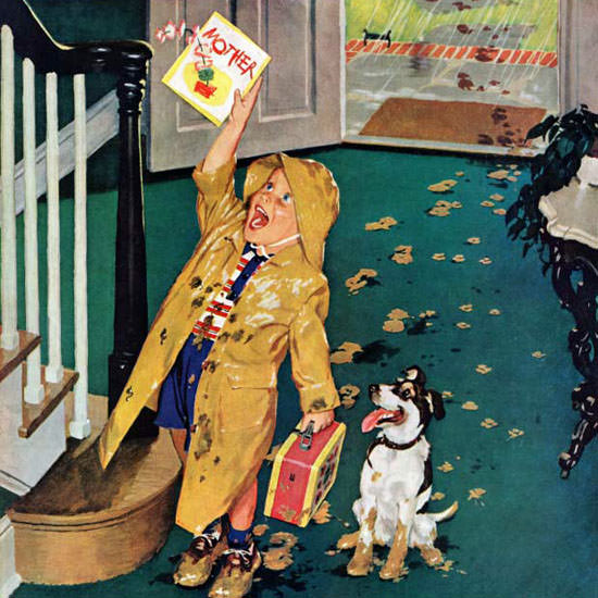 Richard Sargent Saturday Evening Post 1957_05_11 Copyright crop | Best of 1950s Ad and Cover Art