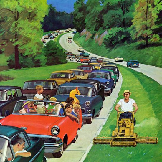 Richard Sargent Saturday Evening Post 1962_06_02 Copyright crop | Best of Vintage Cover Art 1900-1970