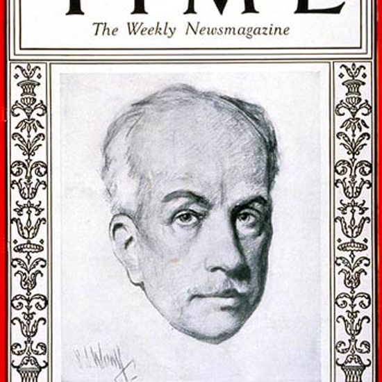 Richard Strauss Time Magazine 1927-01 crop | Best of 1920s Ad and Cover Art