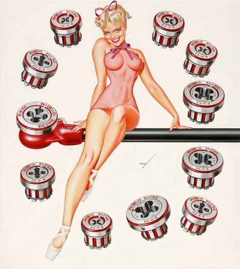 Ridgid Tools Pin-Up Girl George Petty Sex Appeal | Sex Appeal Vintage Ads and Covers 1891-1970