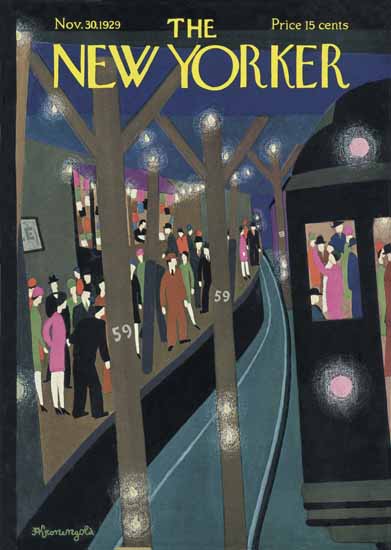 Roaring 1920s Adolph Kronengold The New Yorker 1929_11_30 Copyright | Roaring 1920s Ad Art and Magazine Cover Art