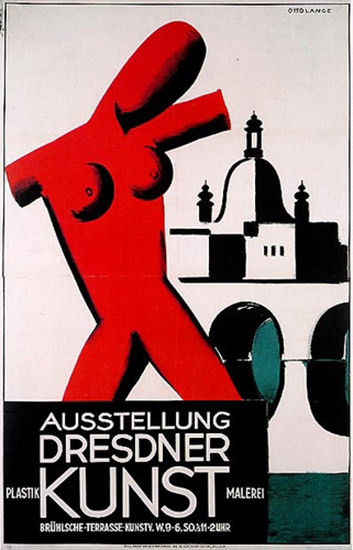 Roaring 1920s Ausstellung Dresdner Kunst Dresden 1925 | Roaring 1920s Ad Art and Magazine Cover Art