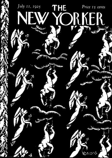 Roaring 1920s Bertrand Zadig The New Yorker 1925_07_11 Copyright | Roaring 1920s Ad Art and Magazine Cover Art