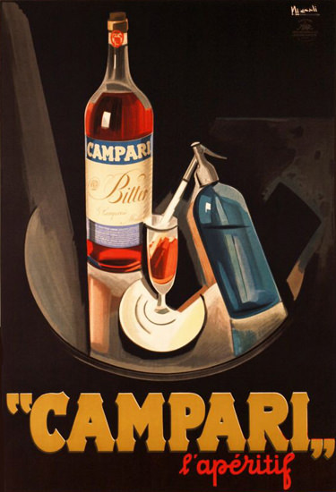Roaring 1920s Campari Bitter Campari Aperitif 1926 | Roaring 1920s Ad Art and Magazine Cover Art