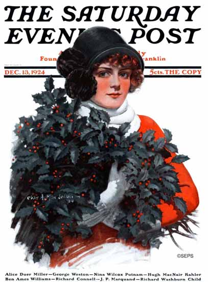Roaring 1920s Charles A MacLellan Saturday Evening Post 1924_12_13 | Roaring 1920s Ad Art and Magazine Cover Art