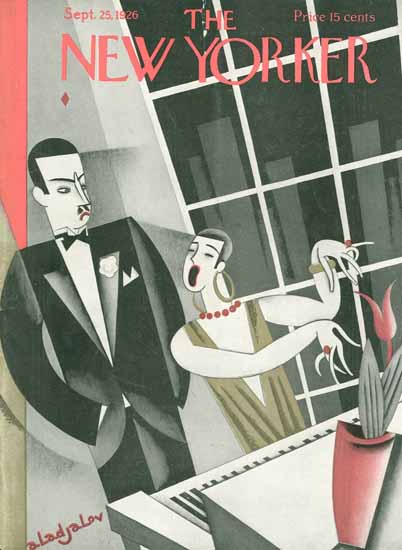 Roaring 1920s Constantin Alajalov The New Yorker 1926_09_25 Copyright | Roaring 1920s Ad Art and Magazine Cover Art