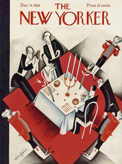 Roaring 1920s Constantin Alajalov The New Yorker 1926_12_04 Copyright | Roaring 1920s Ad Art and Magazine Cover Art