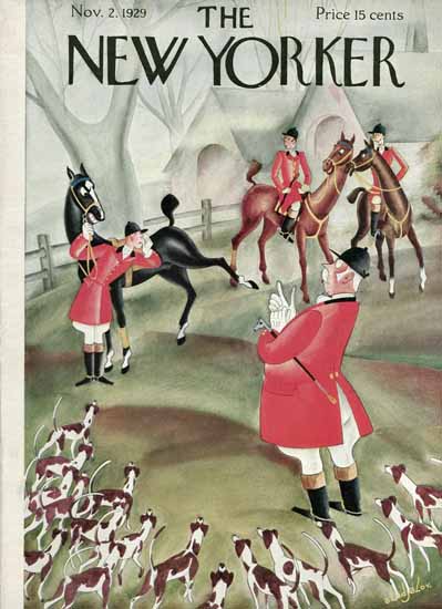 Roaring 1920s Constantin Alajalov The New Yorker 1929_11_02 Copyright | Roaring 1920s Ad Art and Magazine Cover Art