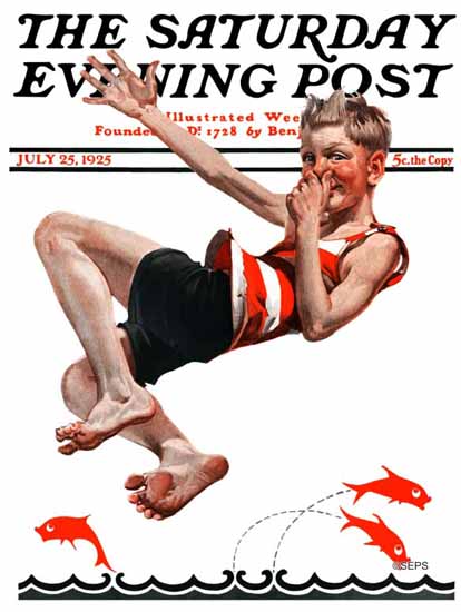 Roaring 1920s EM Jackson Artist Saturday Evening Post 1925_07_25 | Roaring 1920s Ad Art and Magazine Cover Art