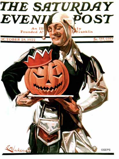 Roaring 1920s EM Jackson Saturday Evening Post Halloween 1922_10_28 | Roaring 1920s Ad Art and Magazine Cover Art