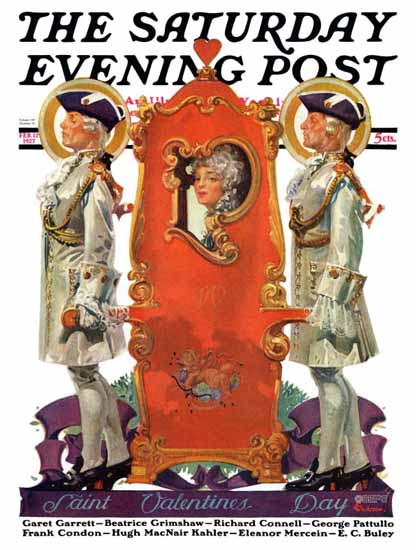 Roaring 1920s EM Jackson Saturday Evening Post Valentine 1927_02_12 | Roaring 1920s Ad Art and Magazine Cover Art