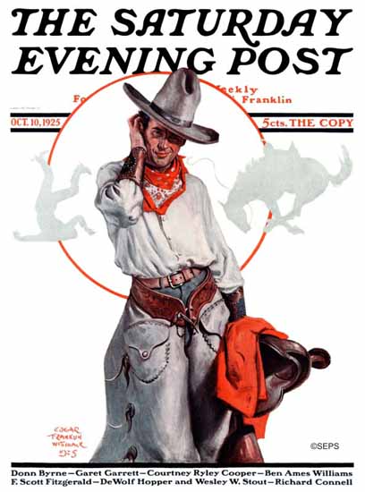 Roaring 1920s Edgar Franklin Wittmack Saturday Evening Post 1925_10_10 | Roaring 1920s Ad Art and Magazine Cover Art
