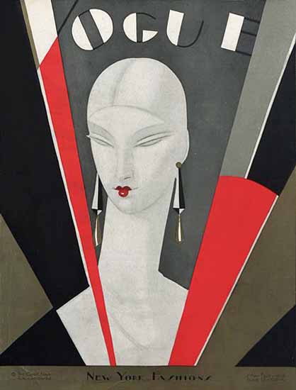 Roaring 1920s Eduardo Garcia Benito Vogue Cover 1926-05-01 Copyright | Roaring 1920s Ad Art and Magazine Cover Art