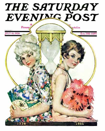 Roaring 1920s Ellen Pyle Saturday Evening Post 1926_07_10 | Roaring 1920s Ad Art and Magazine Cover Art