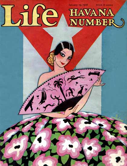 Roaring 1920s FG Cooper Life Humor Magazine 1928-01-19 Copyright | Roaring 1920s Ad Art and Magazine Cover Art