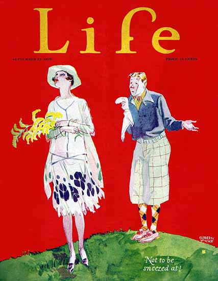 Roaring 1920s Garrett Price Life Humor Magazine 1926-09-23 Copyright | Roaring 1920s Ad Art and Magazine Cover Art