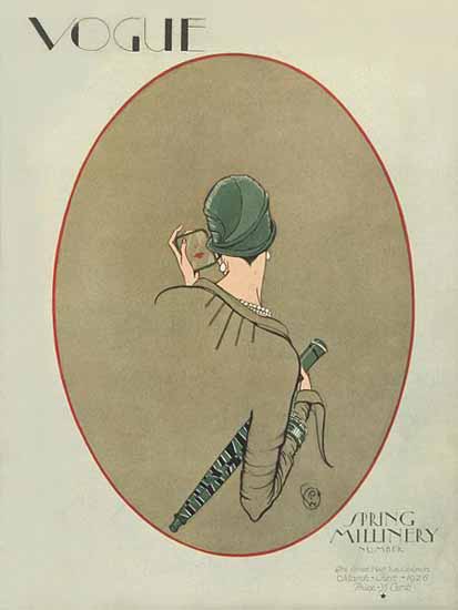 Roaring 1920s George Wolfe Plank Vogue Cover 1926-03-01 Copyright | Roaring 1920s Ad Art and Magazine Cover Art