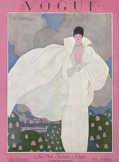 Roaring 1920s Georges Lepape Vogue Cover 1925-05-01 Copyright | Roaring 1920s Ad Art and Magazine Cover Art