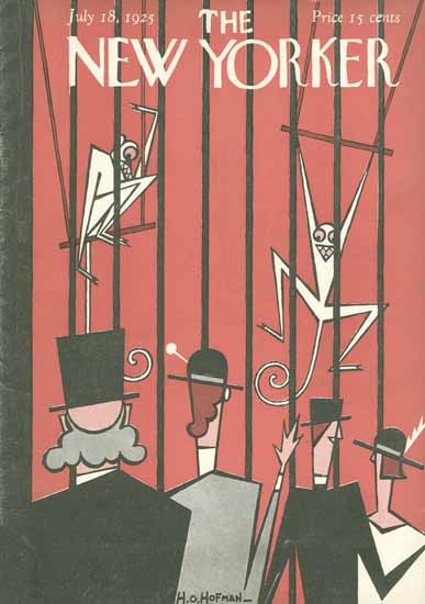 Roaring 1920s HO Hofman The New Yorker 1925_07_18 Copyright | Roaring 1920s Ad Art and Magazine Cover Art