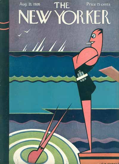 Roaring 1920s HO Hofman The New Yorker 1926_08_21 Copyright | Roaring 1920s Ad Art and Magazine Cover Art