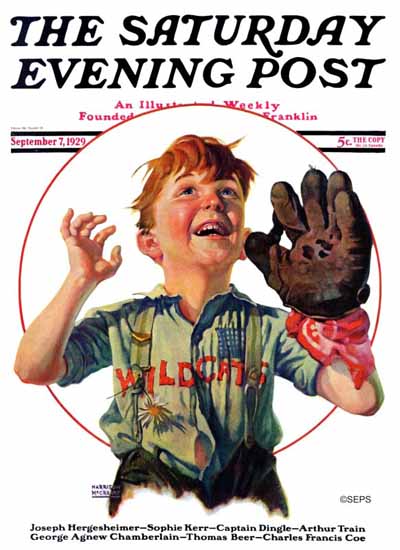 Roaring 1920s Harrison McCreary Saturday Evening Post Wild 1929_09_07 | Roaring 1920s Ad Art and Magazine Cover Art
