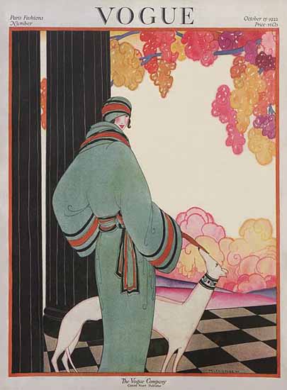 Roaring 1920s Helen Dryden Vogue Cover 1922-10-15 Copyright | Roaring 1920s Ad Art and Magazine Cover Art