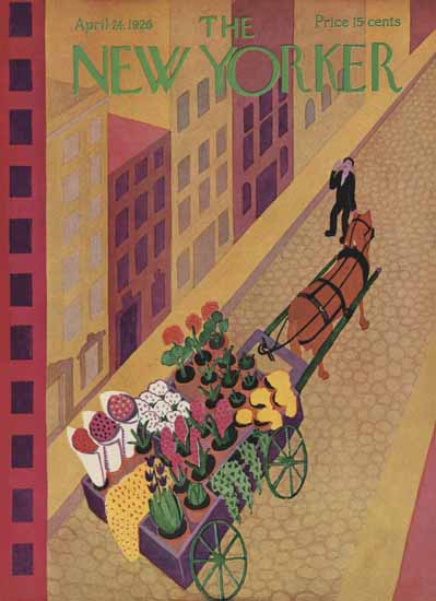 Roaring 1920s Ilonka Karasz The New Yorker 1926_04_24 Copyright | Roaring 1920s Ad Art and Magazine Cover Art