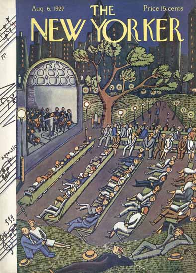 Roaring 1920s Ilonka Karasz The New Yorker 1927_08_06 Copyright | Roaring 1920s Ad Art and Magazine Cover Art