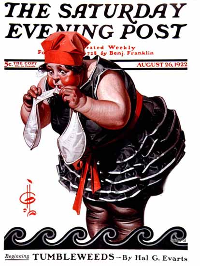 Roaring 1920s JC Leyendecker Saturday Evening Post 1922_08_26 | Roaring 1920s Ad Art and Magazine Cover Art