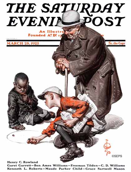 Roaring 1920s JC Leyendecker Saturday Evening Post 1925_03_28 | Roaring 1920s Ad Art and Magazine Cover Art