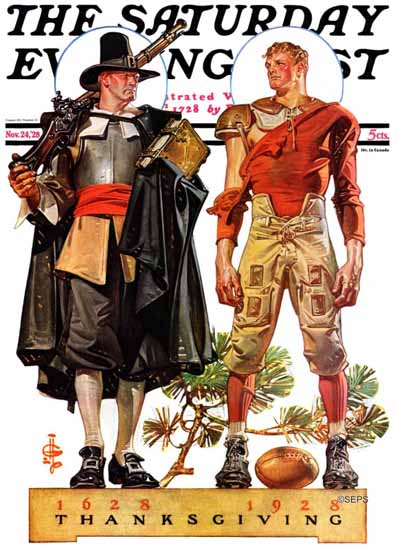 Roaring 1920s JC Leyendecker Saturday Evening Post 1928_11_24 | Roaring 1920s Ad Art and Magazine Cover Art