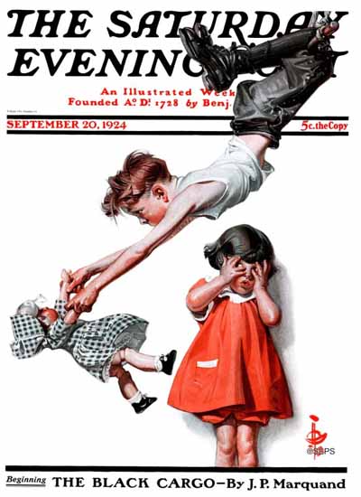 Roaring 1920s JC Leyendecker Saturday Evening Post Circus 1924_09_20 | Roaring 1920s Ad Art and Magazine Cover Art