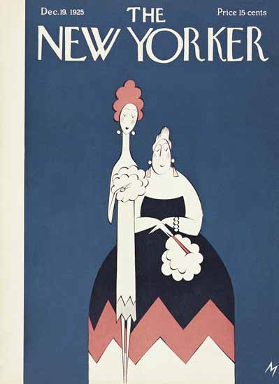 Roaring 1920s Julian De Miskey The New Yorker 1925_12_19 Copyright | Roaring 1920s Ad Art and Magazine Cover Art