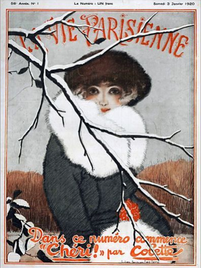 Roaring 1920s La Vie Parisienne 1920 Cheri Par Colette | Roaring 1920s Ad Art and Magazine Cover Art