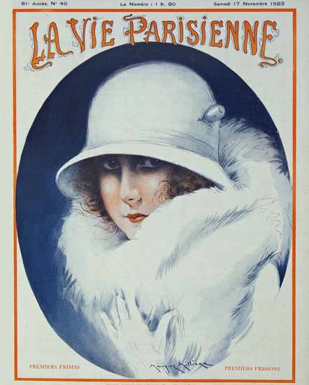 Roaring 1920s La Vie Parisienne 1923 Premiers Frissons | Roaring 1920s Ad Art and Magazine Cover Art