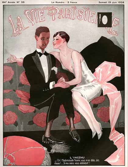 Roaring 1920s La Vie Parisienne 1926 L Ingenu | Roaring 1920s Ad Art and Magazine Cover Art